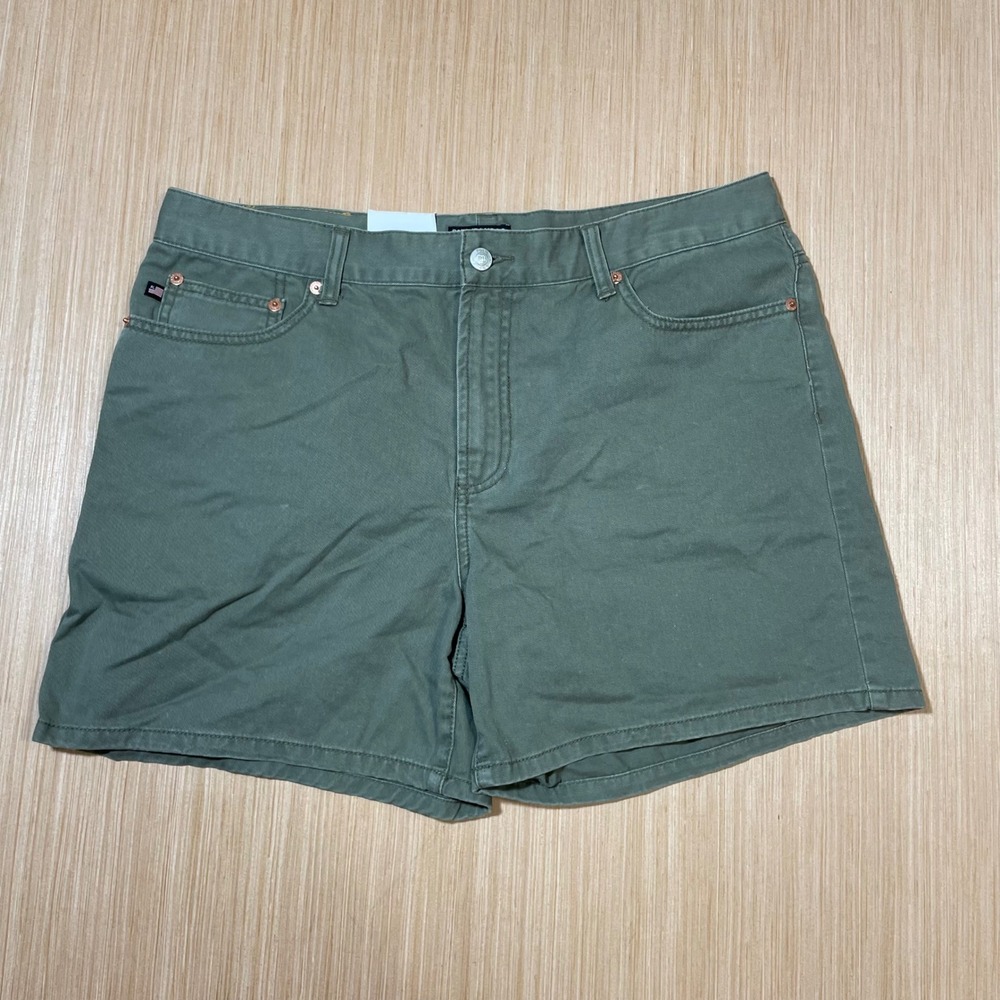 Polo Jeans Co Ralph Lauren Shorts Womens Olive Green 5 In Saturday Short NWT 14